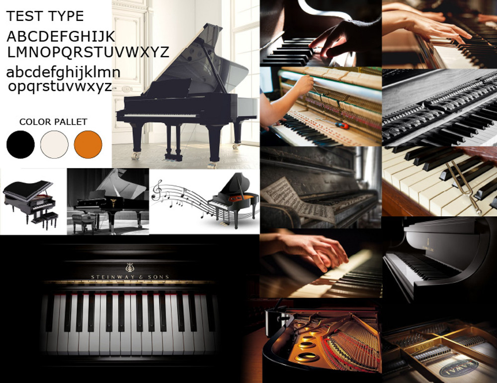 IVORY piano-tuning mobile interface screens